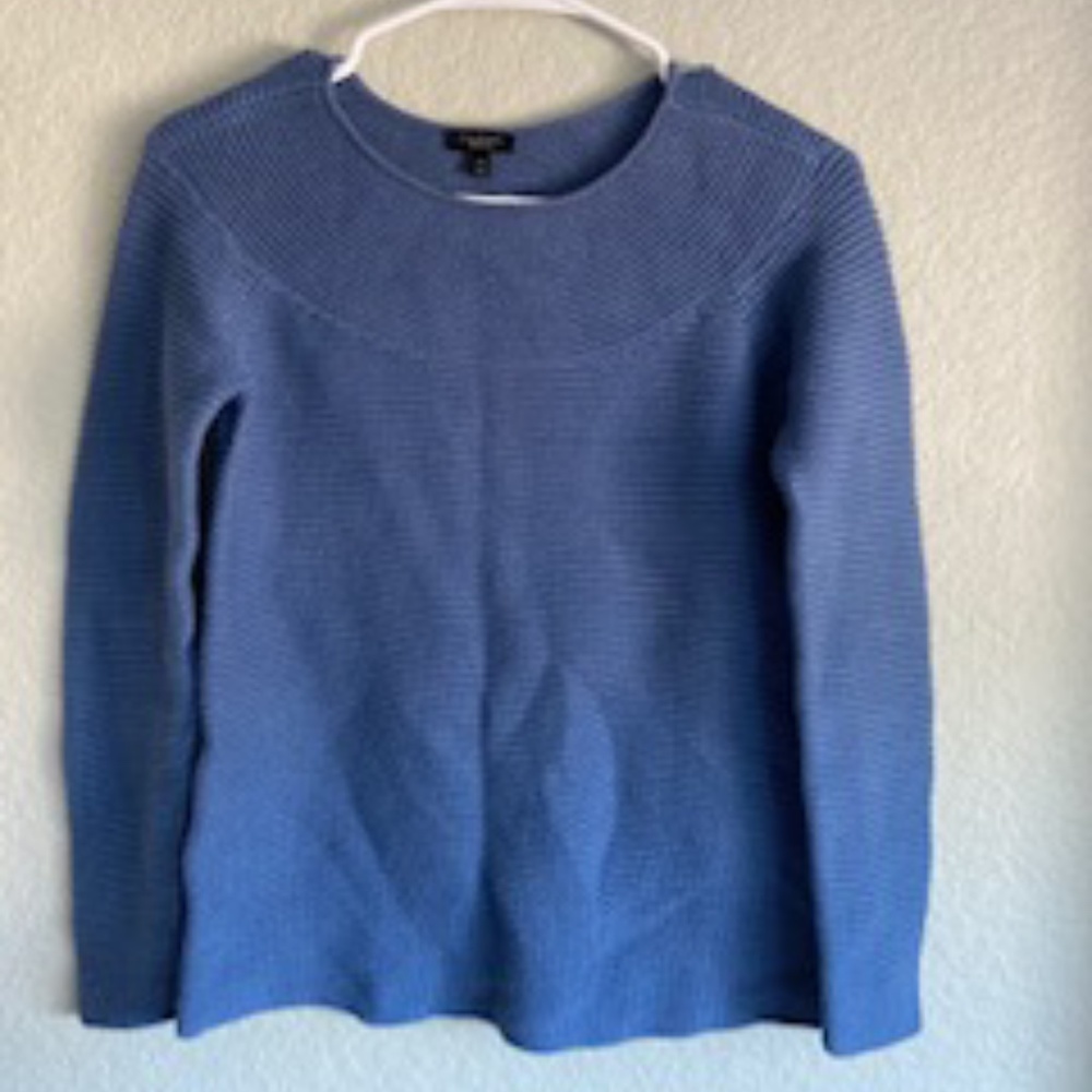 Talbots Blue Scoop Neck Sweater
